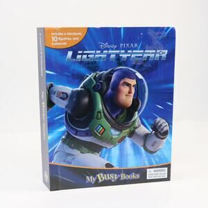 Disney Pixar Lightyear “My‎ Busy Books” Storybook + 10 Figurines + Playmat